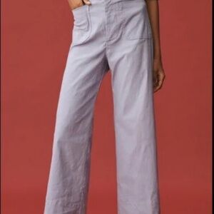 NWT Anthropologie The Colette Cropped Wide-Leg Pant: Magic Fabric Edition 28Tall